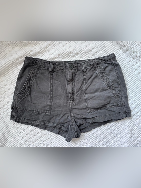 aerie Pants - aerie Charcoal Elastic Waist Cotton Shorts